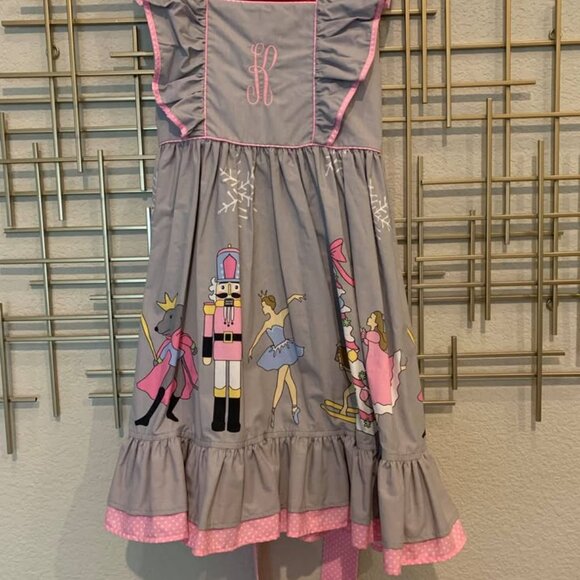 Eleanor Rose K Monogram 7-8 Nutcracker Dress - Picture 2 of 2